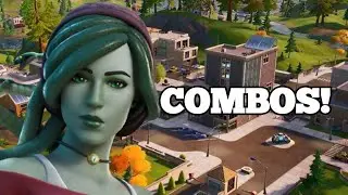 COMBOS WITH *NEW* 'LYRA' SKIN & 'SNAKES AND STONES' CHALLENGE PACK!  (Fortnite)
