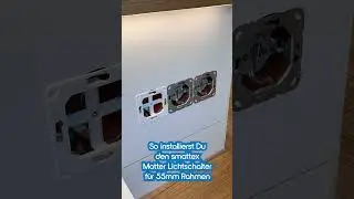 Matter Thread Lichtschalter f&uuml;r 55mm Rahmen &ndash; SmartHome Upgrade zum Nachr&uuml;sten! 🔧✨ #Matter