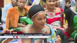 Senator Princess Temaswati addressing their Majesties during the courtesy call.