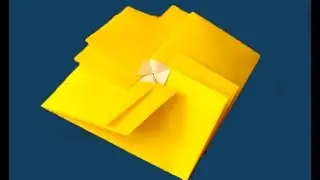 Simple square gift envelope. Origami tato. Подарочный конверт. Оригами