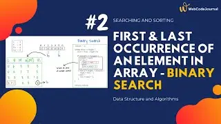 First and last occurrence of an element in an array - Binary Search