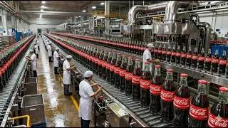 Inside A Mega Soda Bottling Plant: From Syrup Blend To Fizzy Drink (Full Process)