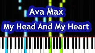 Ava Max - My Head And My Heart Piano Tutorial