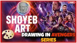Draw your favourite Marvel character in live #live #short #drawing