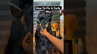 How to fix a curly wig| #curlyhair #wigs #curlyhairwig #howto