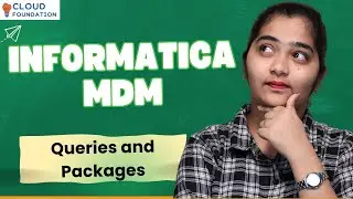 Queries and Packages in Informatica MDM | Informatica MDM Online Training | CloudFoundation