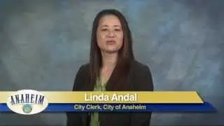 Anaheim Electroral Districting Meetings - Linda Andal, City Clerk