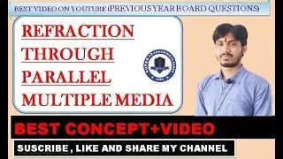 04//Ray optics//Refraction through parallel multiple media + best numericals/12th, JEE, NEET