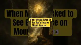 When Moses Asked to See God&rsquo;s Face on Mount Sinai 👀✨#moses#god#sinai#bible #biblestudy