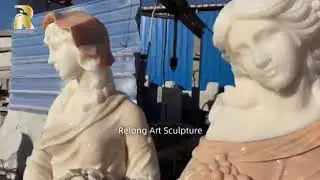 Classic Four Season Garden Statues in White Marble