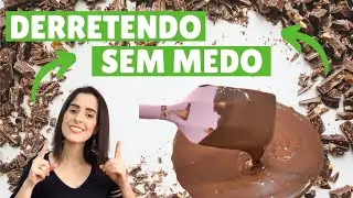 Como DERRETER Chocolate FRACIONADO? | Passo a passo!!!