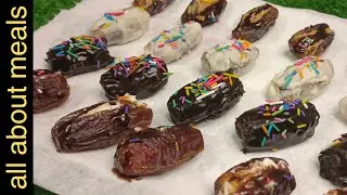 Stuffed dates with nuts | filled dates recipe | all about meals
