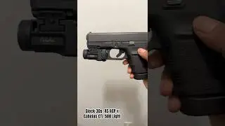 Glock 30S .45 ACP with Cabela&rsquo;s CTL 500 Lumen Light! #glock #shorts #veteran