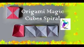 How To Make a Paper MAGIC CUBES SPIRAL | Ellam Studios | Ellamuhilen