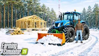 1 YEAR in the WINTER FOREST! Here&rsquo;s what happened&hellip; Farming Simulator 25