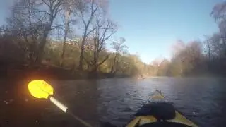 The Balvaig River:   Shug and Arthur capsized!