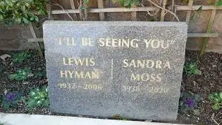 Lewis Hyman & Sandra Moss Graves I'll Be Seeing You' Pierce Brothers LA CA USA January 31, 2023
