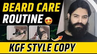 Beard Like a BOSS- KGF STYLE 😍🔥| Rocking Star Yash | KGF Beard style | Beard Care Routine