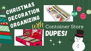 8 Holiday Organization Ideas | Organize Decorations, Gift Wrap, Tree,  & more! Container Store DUPES