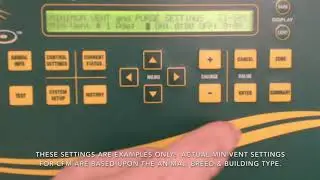 Minimum Ventilation Set Up with Ventra Pro