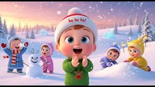 Snowman Christmas Fun Day ⛄🎄 Fun Holiday Song for Kids | Learn Numbers and Colors