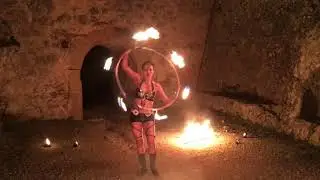 Fire Hula Hoop Dance | Feuer Hula Hoop