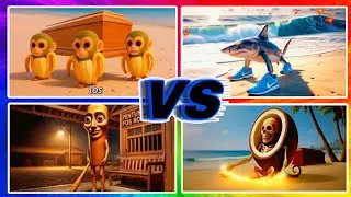 TRALALERITOS 🆚 TRALALERO TRALALA 🆚️ TUNG TUNG SAHUR 🆚 SHIMPANZINI COCOSINI  - TILES HOP EDM RUSH
