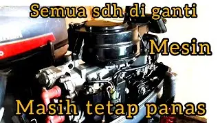 Mesin tempel Yamaha 15 pk & cepat panas 
