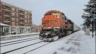 1/25/2026 Berwyn IL Railfanning in a snowstorm