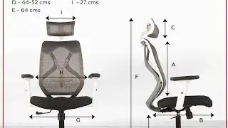 CELLBELL Capree C190 हाई बैक एर्गोनोमिक मेश होम एंड ऑफिस चेयर आयातित वायवीय