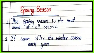 essay on spring season/10 lines on spring season in english/basant ritu par nibandh