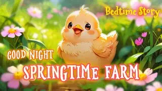 Good night, Springtime Farm 🐮🐣 - A Cozy Bedtime Story for Kids with Spring theme 🌷✨