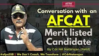 Future Air Warrior in conversation with Dr (CDR) Natarajan | AFPA | SSB Interview | Shrawani Bhargav