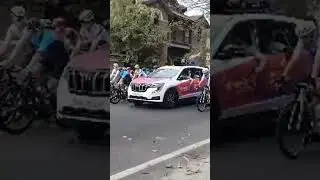 Cycling race  M G road victory 