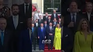 Erdogan, Trump shake hands & look friendly during Hague&rsquo;s NATO summit