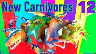 DINOSAUR Box 12 TOY COLLECTION - NEW CARNIVORE DINOSAURS Unboxing Toy Review SuperFunReviews