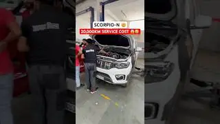 Scorpio-N 20,000KM Service Cost 🤯😱 #shorts #mahindrascorpion #scorpion #xuv700 #thar
