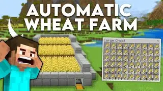 I BUILD A INFINITE WHEAT FARM IN MINECRAFT PE