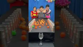Amazing multi colour ball roll family challenge #game #challenge