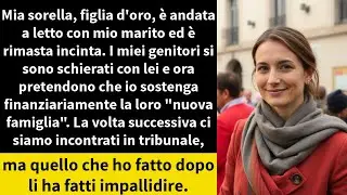 Mia sorella, figlia d'oro, è andata a letto con mio marito ed è rimasta incinta. I miei genitori si