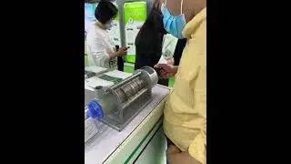 Hand rotating sludge dewatering machine