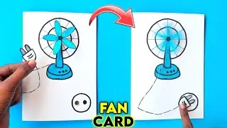 How to make a fan card , best school project , best science project