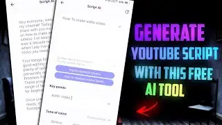 Generate YouTube Script With This Free Ai Tool