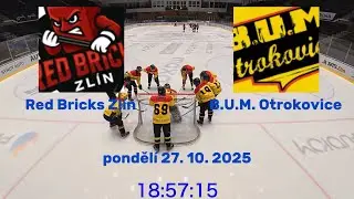 ZAMHL 25/26 | Základní část | Pondělí 27. 10. 2025 | Red Bricks Zlín - B.U.M. Otrokovice