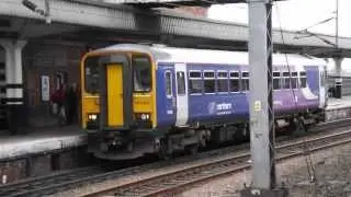 (HD) Class 153 Wakefield Westgate