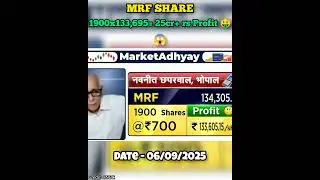 MRF Share #share #sharemarket #stock #stockmarket #stockmarketindia #federalbank #mrf #mrfshare