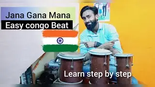 Easiest Congo beats on National Anthem - Jana Gana Mana Congo Lesson