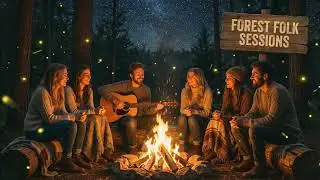 Fireflies & Embers | Cozy Indie Folk Acoustic (No Copyright) Campfire Music