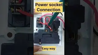 Power socket connection | Combined socket #shorts #electrician #electrical