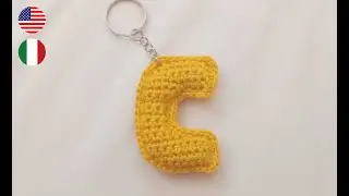 Alfabeto portachiavi uncinetto lettera C